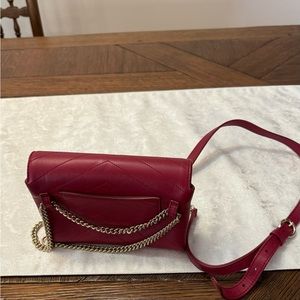 Chanel leather crossbody bag 5” by 7” by 2”